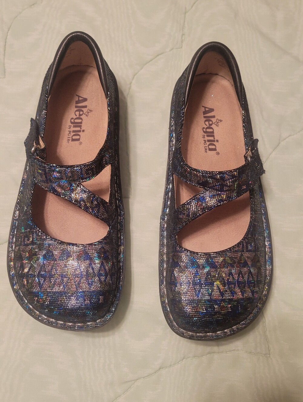 Alegria Paloma Rave On The Nile JIL-321 Shimmer Mary Jane Size US 8 / 8.5  EU 38